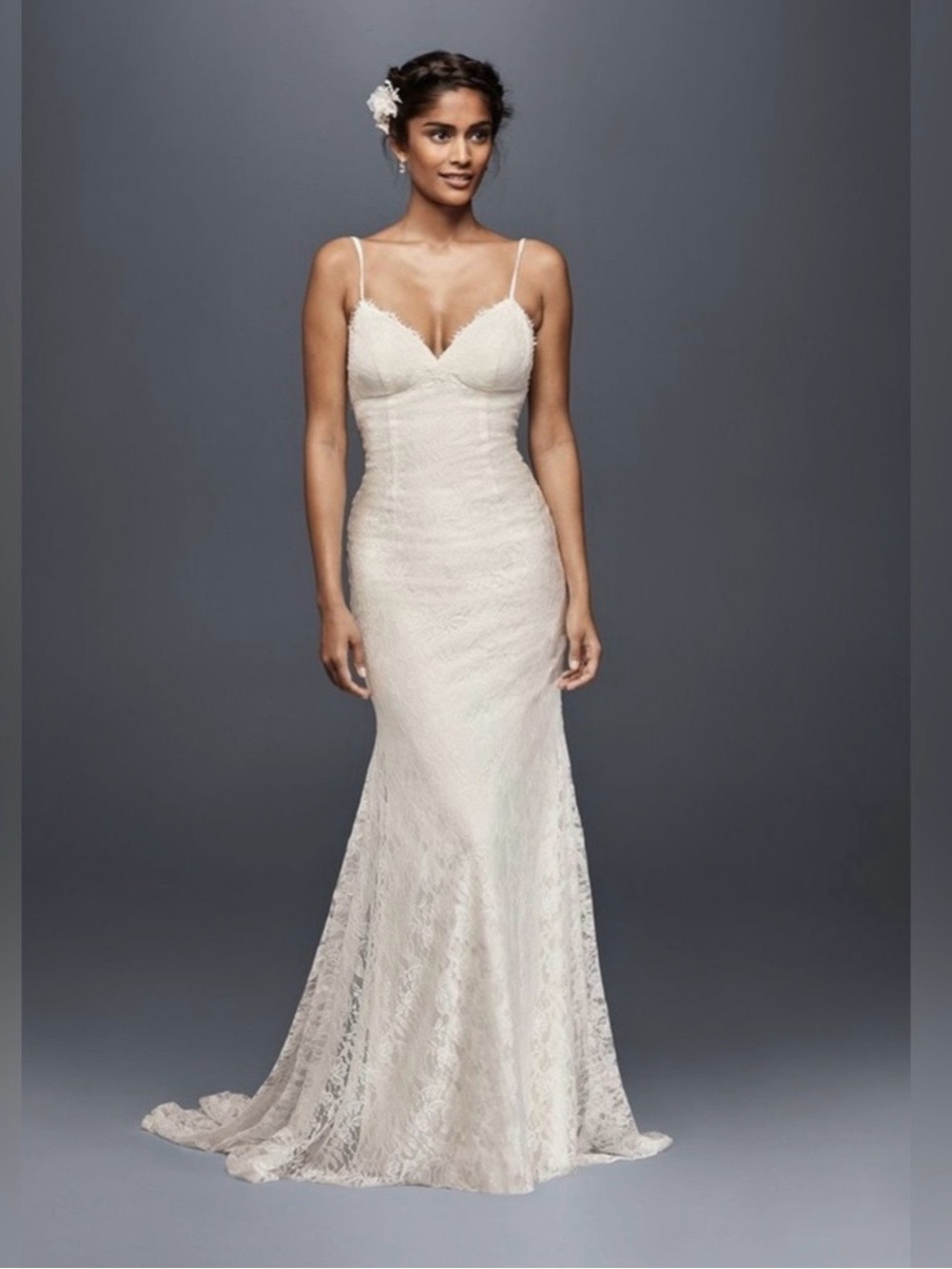 Galina Nwt Ivory Lace Wedding Gown